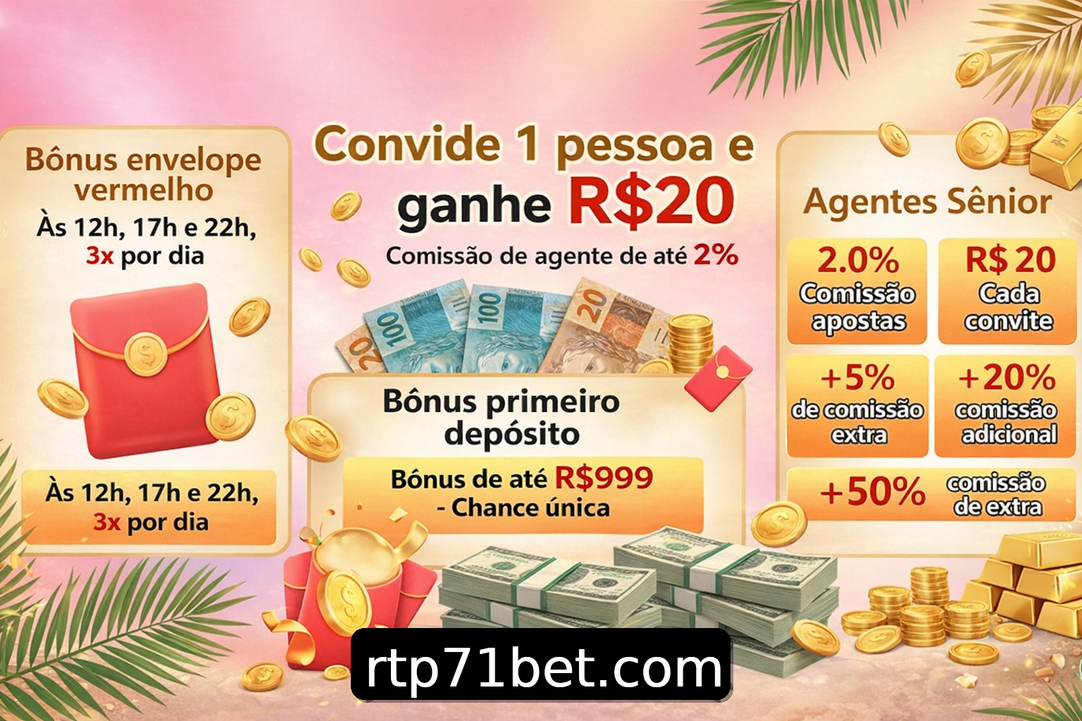 Banner do Bônus do Casino 71bet